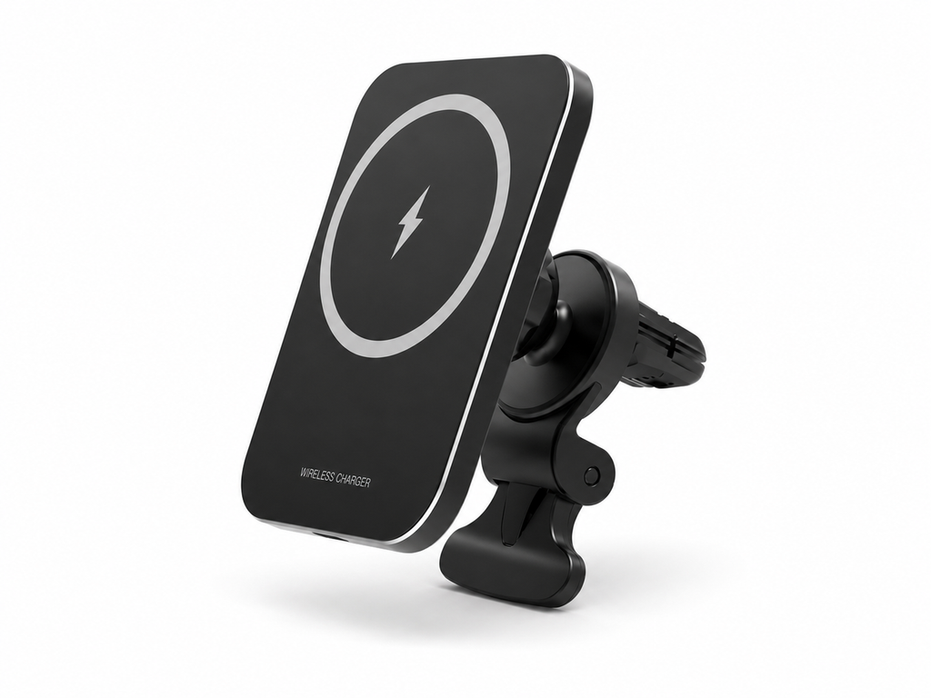 JAYM Charge — Support Magnétique & Charge Sans Fil 15W