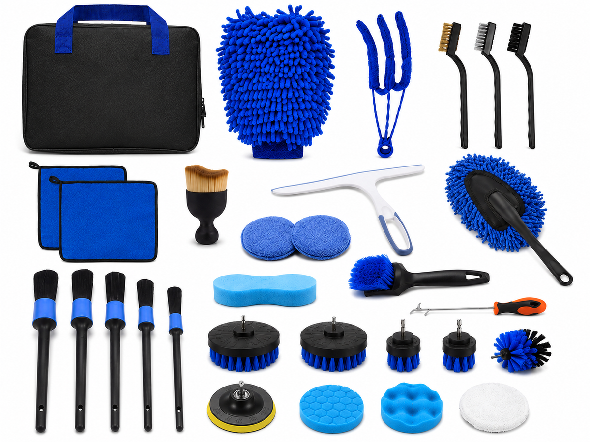 JAYM Detail Kit — Kit de Nettoyage Auto 30 Pièces